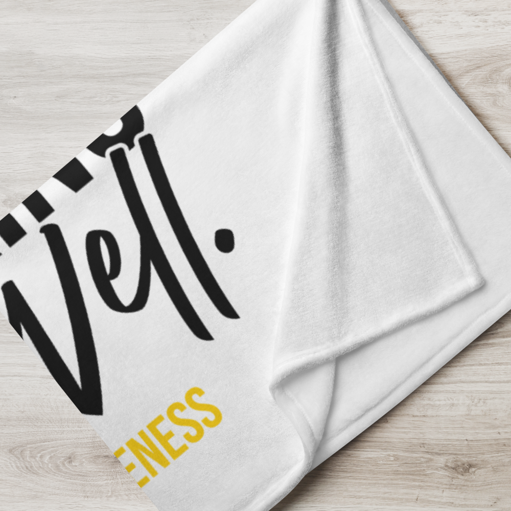 Endometriosis Awareness - "Faking Being Well" Collection Throw Blanket