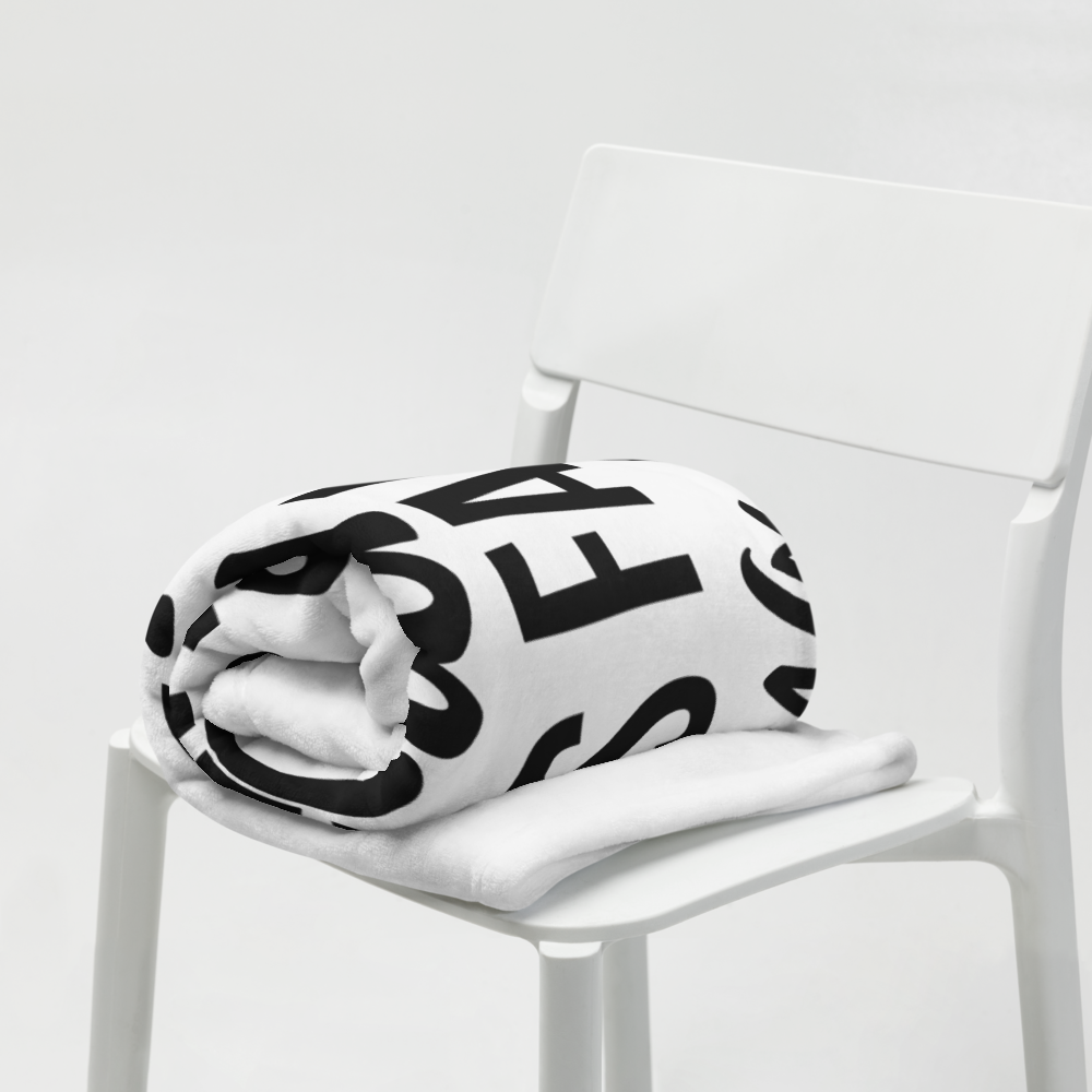 Endometriosis Awareness - "Faking Being Well" Collection Throw Blanket