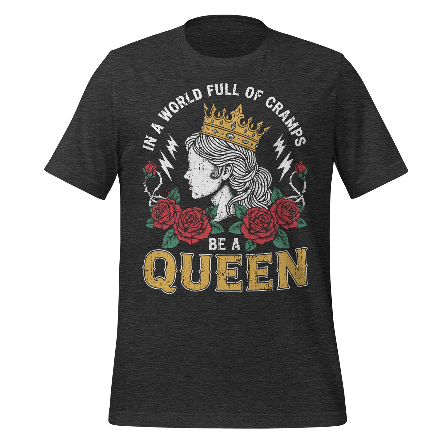 Endometriosis Awareness - "Be a queen" Collection Double-Sided Unisex t-shirt